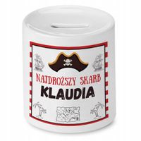 Skarbonka 330 Ml Dla Klaudii Córki Dziecka Z Nadrukiem Ze Zdjęciem