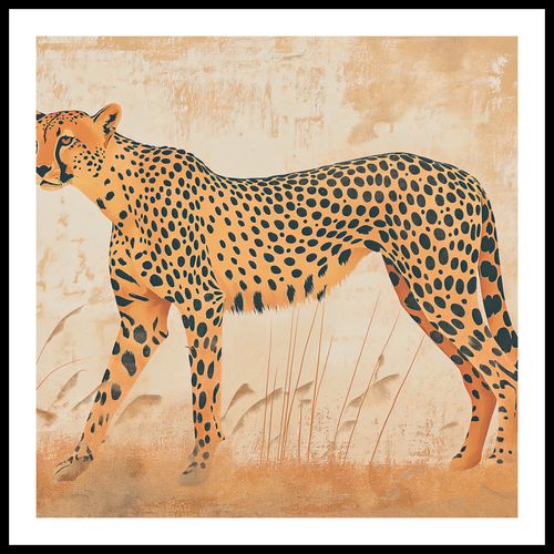 Plakat 80x80cm Gepard w Ruchu na Arena.pl