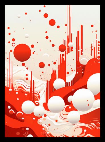 Plakat 20,5x28,4cm Krwiście Czerwone Wibracje na Arena.pl