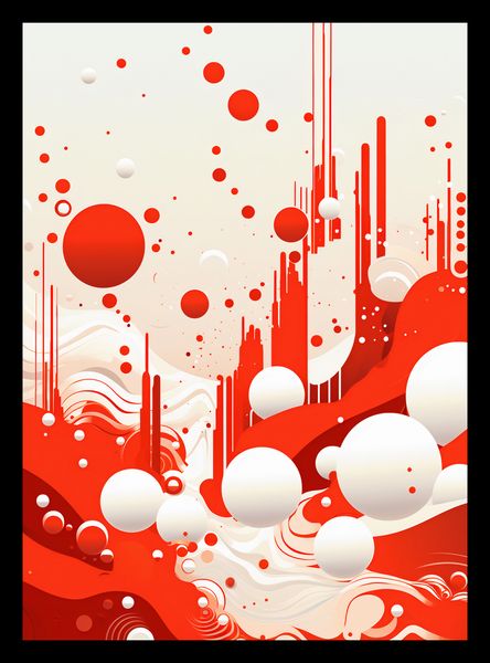 Plakat 20,5x28,4cm Krwiście Czerwone Wibracje zdjęcie 2