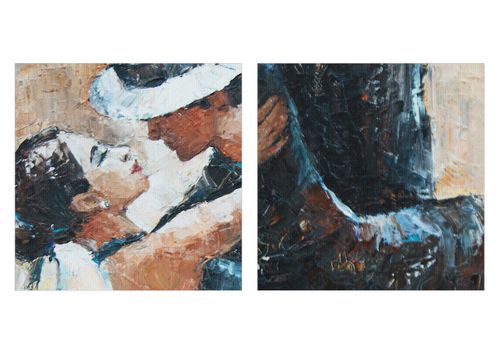 Obraz Na Płótnie - Tancerze Tango - 150X100 Cm - Ea150X100-3773 na Arena.pl