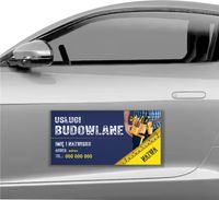 MAGNES NA SAMOCHÓD MAGNETYCZNA REKLAMA 60X30 cm USŁUGI BUDOWLANE