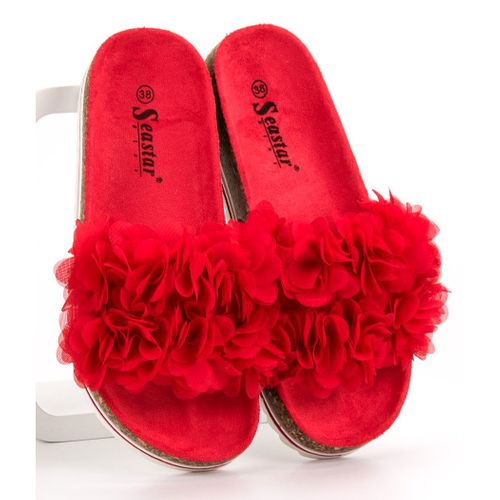 Modne Czrwone Klapki r.41 na Arena.pl