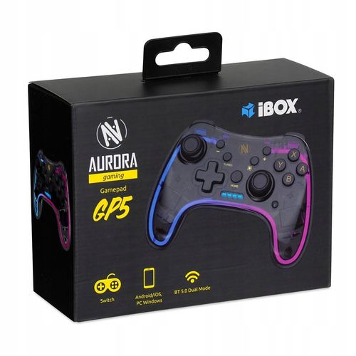 Gamepad iBOX AURORA GP5 - Gamepad Switch/Android/iOS/Windows, RGB na Arena.pl
