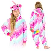 PIŻAMA DZIECIĘCA ONESIE KOMBINEZON DLA DZIECI KIGURUMI KOSTIUM JEDNOROŻEC M