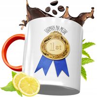 Kubek Pomarańczowy Dla Barmana Prezent Z Nadrukiem Ze Zdjęciem