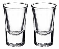 Kieliszki oszukane do wódki 15ml 2x wesele ślub grube dno Młodzi żona