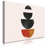 Obraz Do Salonu Abstrakcja Boho Misy Kamienie Styl Japoński 70cm x 50cm