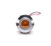 Lampka kontrolna deski rozdzielczej LED kolory 14mm Pomarańczowy