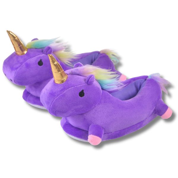 Kapcie fioletowe jednorożec zdjęcie 1