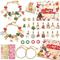 KALENDARZ ADWENTOWY ZESTAW DO ROBIENIA BRANSOLETEK DIY DLA DZIECI PREZENT