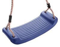 SIEDZISKO HUŚTAWKA DZIECIĘCA NIEBIESKA ZAWIESZANA 43X8,5X17 CM STREND PRO