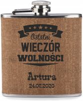 GRAWER Piersiówka 200 ml personalizowany prezent różne wzory kawalerski