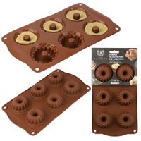 FORMA DO PIECZENIA MUFFINEK CIASTEK BABECZEK 6szt SILIKONOWA 28,5 x 17x2 cm