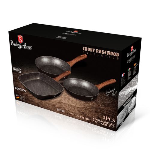 zestaw 3 patelni granitowych berlinger haus bh-7101 na Arena.pl