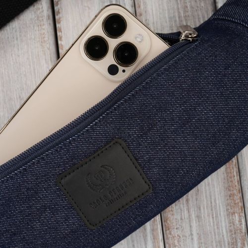 nerka męska saszetka na pas jeansowa granatowa paolo peruzzi t-117-db na Arena.pl