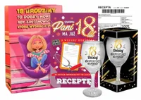 Prezent na 18 dla Dziewczyny, Kartka, Pamiątka