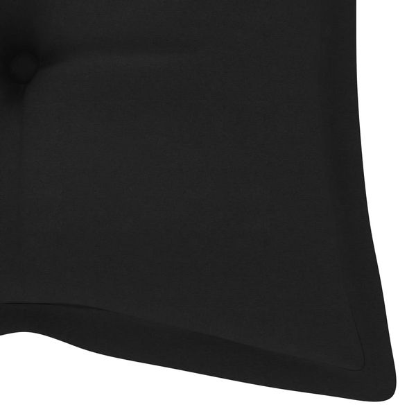 Poduszka na ławkę ogrodową, czarna, 120x50x7 cm, tkanina na Arena.pl