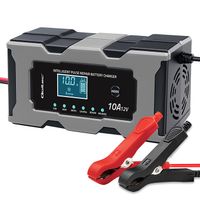 Qoltec Prostownik Ładowarka 12V 10A z Funkcją Naprawy, LCD