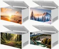 Naklejka samoprzylepna na zamrażarkę zmywarkę pralkę KRAJOBRAZY DUŻO WZORÓW