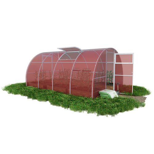 Szklarnia z poliwęglanu Tunel ogrodowy 3x2 m profile 20x20 poliwęglan różowy 4mm na Arena.pl