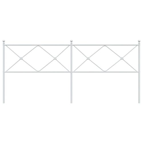 Metalowe wezgłowie, białe, 193 cm na Arena.pl