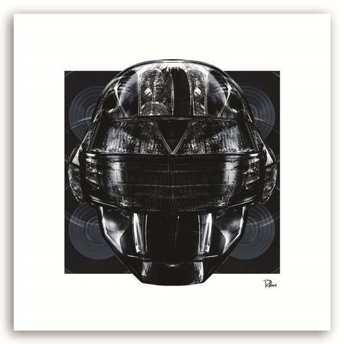Obraz na płótnie - Canvas, Kask muzyka 40x40 na Arena.pl