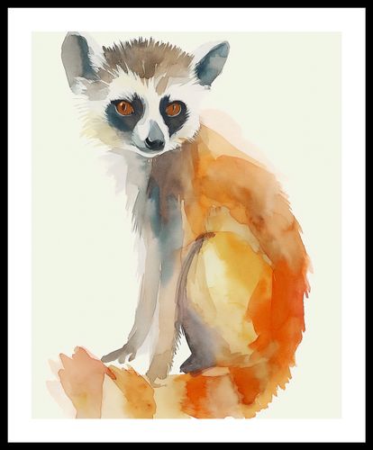 Plakat 40x50cm Lemurek na Arena.pl
