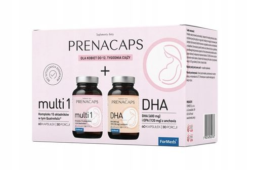 ForMeds PRENACAPS MULTI1 + DHA 1 Trymestr Ciąży na Arena.pl