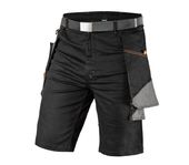 KRÓTKIE SPODENKI HD SLIM, PASEK, ODPINANE KIESZENIE M - T N81-278-M