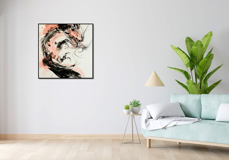 Plakat 80x80cm Smocza Furia zdjęcie 4