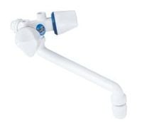 Bateria Dafi z wylewką i perlatorem – kolor biały