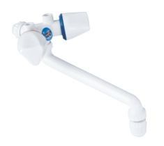 Bateria Dafi z wylewką i perlatorem – kolor biały zdjęcie 1