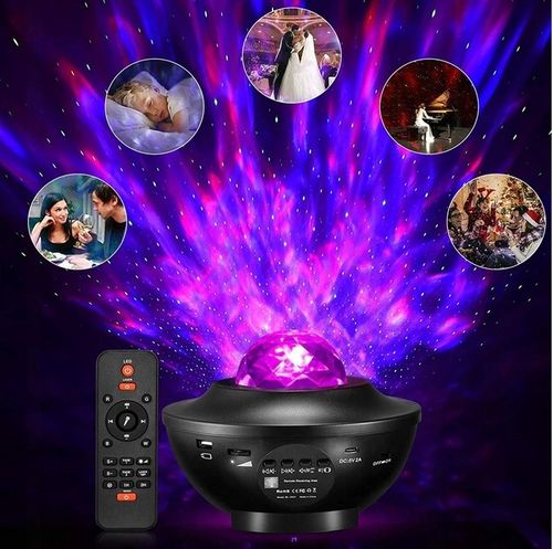 PROJEKTOR GWIAZD LED GŁOŚNIK LAMPA NOCNA + PILOT na Arena.pl