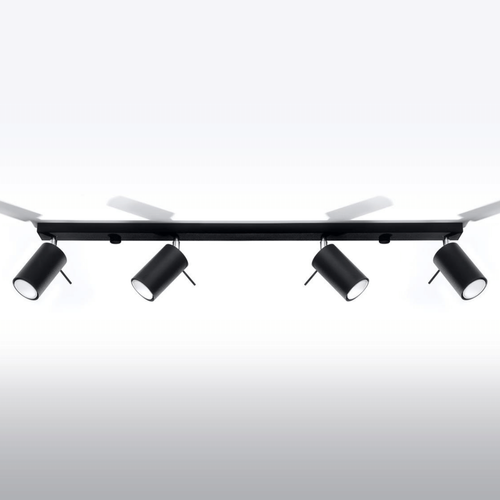 Sufitowa listwa reflektorowa Ring SL.0332 Sollux regulacja czarna na Arena.pl