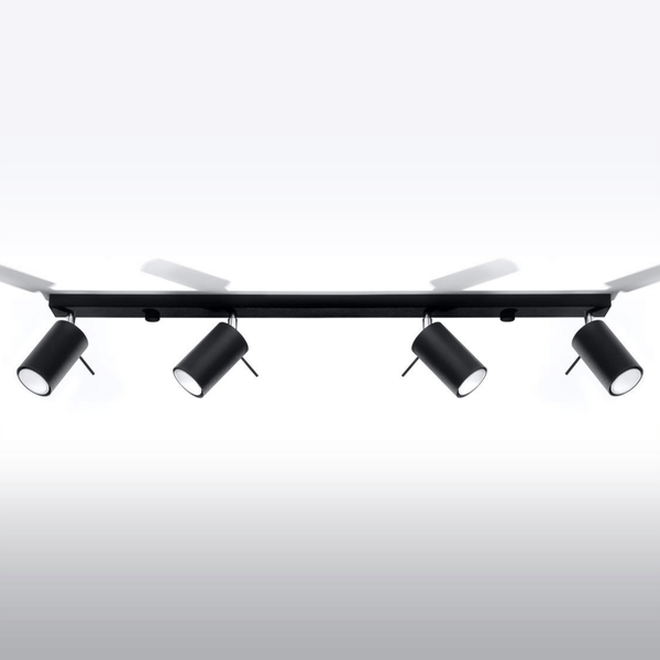 Sufitowa listwa reflektorowa Ring SL.0332 Sollux regulacja czarna zdjęcie 2