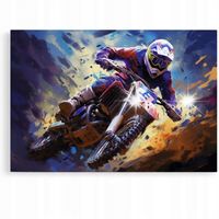 Obraz 120x80 samochody motor cross aprilla kawasaki enduro abstrakcja art