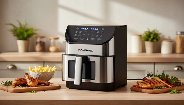 FRYTKOWNICA BEZTŁUSZCZOWA AIR FRYER FRYTOWNICA DUŻA 8L 1800W DUŻA MISA zdjęcie 5