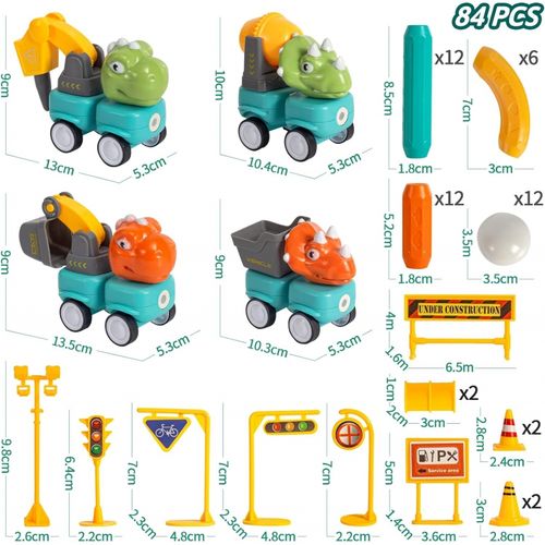 WOOPIE Klocki Magnetyczne Dinozaury Konstrukcyjne 84 el. na Arena.pl