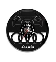 Zegar ścienny z płyty winylowej Audi 69.2