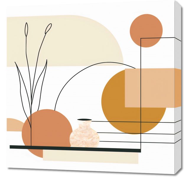 Obraz 70x70cm Terrakotowy Krzyk zdjęcie 1