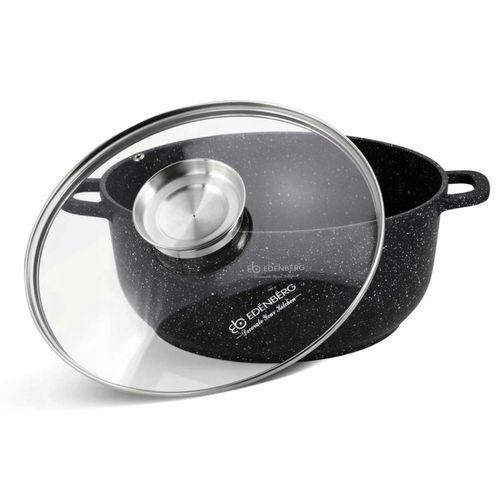 Zestaw garnków Edenberg ZESTAW GARNKÓW PATELNI MARMUR aluminiowe 17 el. na Arena.pl