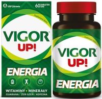 VIGOR UP! ENERGIA witaminy i minerały guarana żeń-szeń kofeina 60 tabletek