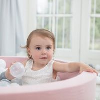 Suchy Basen z Piłkami Kulkami 90x30 Piankowy Różowy Smart 200 piłek MISIOO