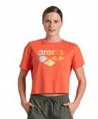 Koszulka damska top bawełniany sportowy okrągły dekolt Arena Crop Top S