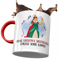 Kubek Czerwony Dla Siostrzenicy Urodziny Prezent Z Nadrukiem Ze Zdjęciem