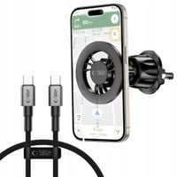 2 x UCHWYT SAMOCHODOWY MAGSAFE KABEL 50CM TYPE-C DO ANDROID AUTO APPLE CARP