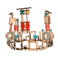 Drewniane klocki konstrukcyjne dla dzieci - Zestaw Maxi