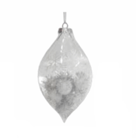 bombki szklane 2szt.  sopel 13cm   | 3787,3679