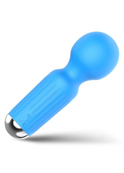 Stymulator-Rechargeable Mini Masager USB 20 Functions - Blue zdjęcie 3